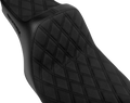 SLYFOX High Noon Seat for FLH/FLT (Double Diamond, Black Logo, Black Stitch)