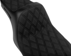 SLYFOX High Noon Seat for FLH/FLT (Double Diamond, Black Logo, Black Stitch)