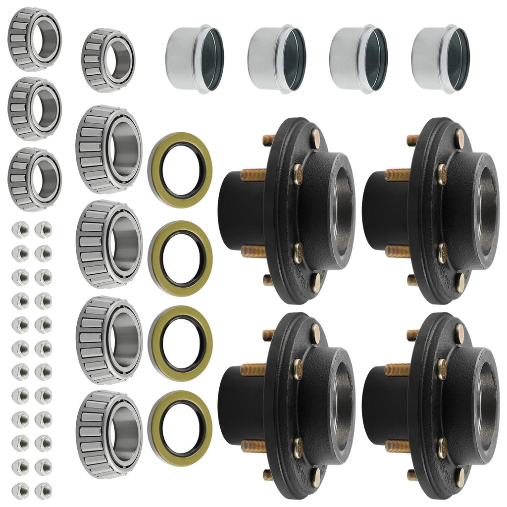 Hub Assembly for 6000# Trailer 6 Lug 6x5.5 Idler Axle Seals (6000#)