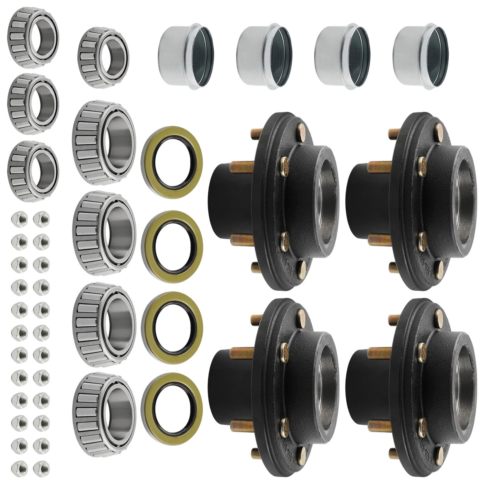 Hub Assembly for 6000# Trailer 6 Lug 6x5.5 Idler Axle Seals (6000#)