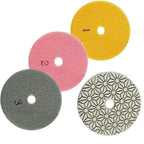 3PCS 4 Inch Diamond Polishing Pads for Granite Stone Marble
