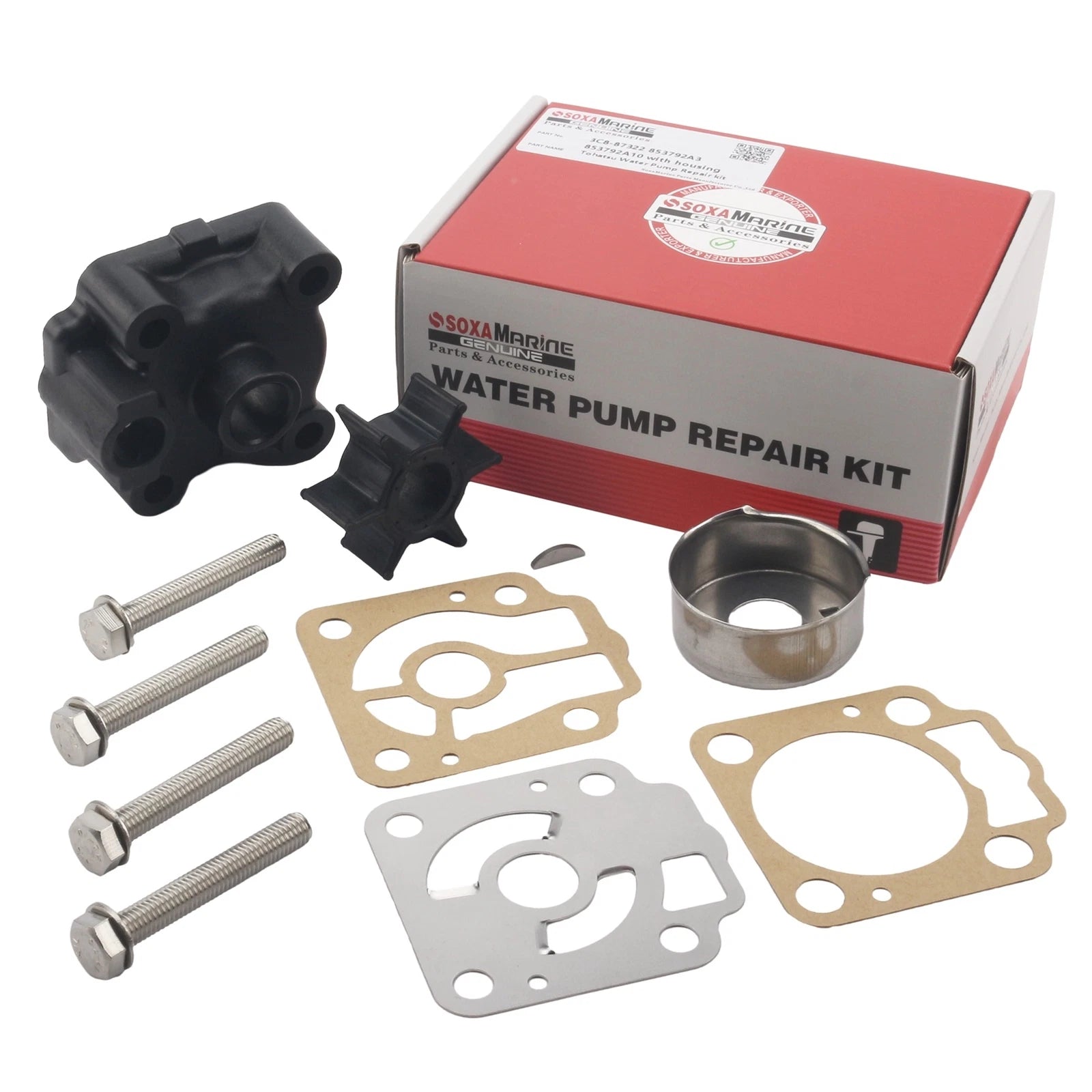 Water Pump Rebuild Service Kit for Nissan 40HP 50HP (1998–2006) 3C8-87322
