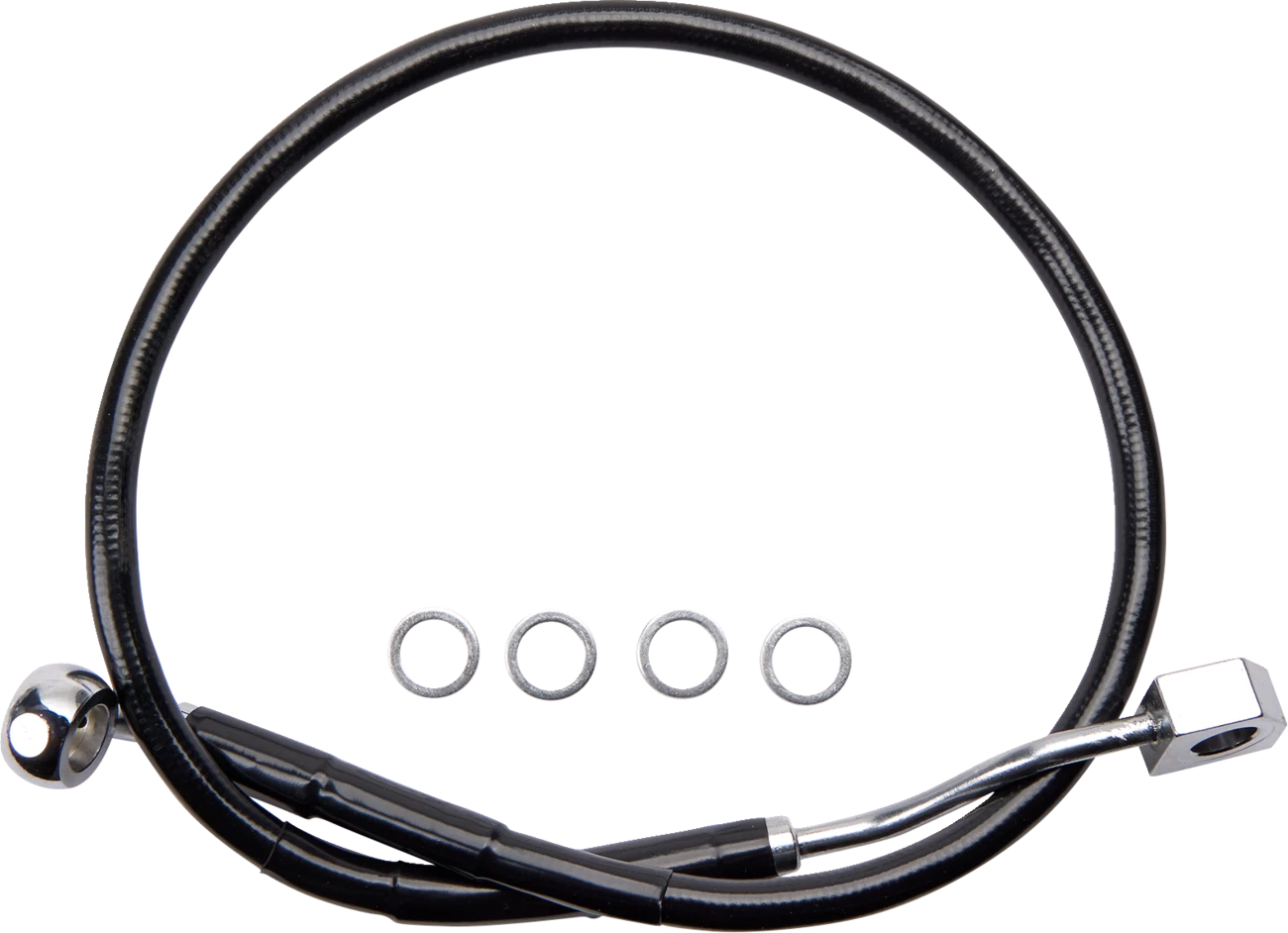 Brake Line for Drag Specialties (Master Cylinder to ABS) (Black)