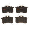 Set of 4 Disc Brake Pads for Volkswagen Jetta (1985–1992)