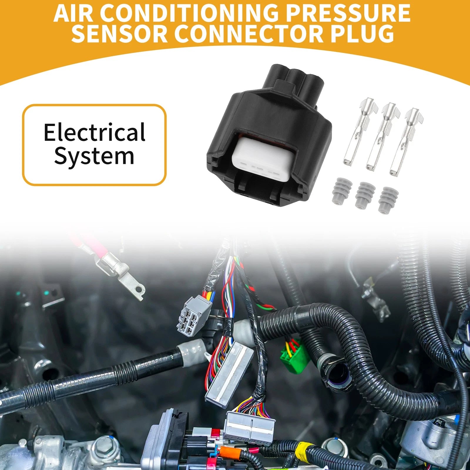 3 Pin Air Conditioning Pressure Sensor Connector Plug for Subaru Forester 