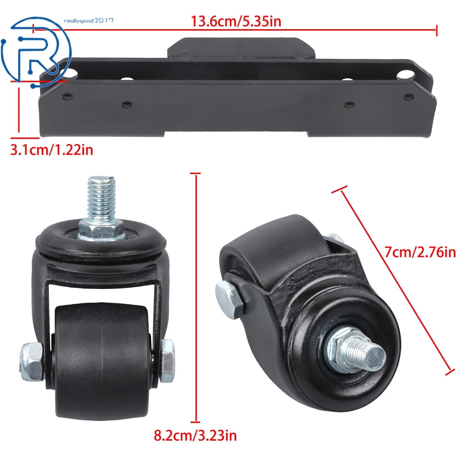 Caster Accessories Swivel Wheel for Tool Box (300 lbs Load Capacity)