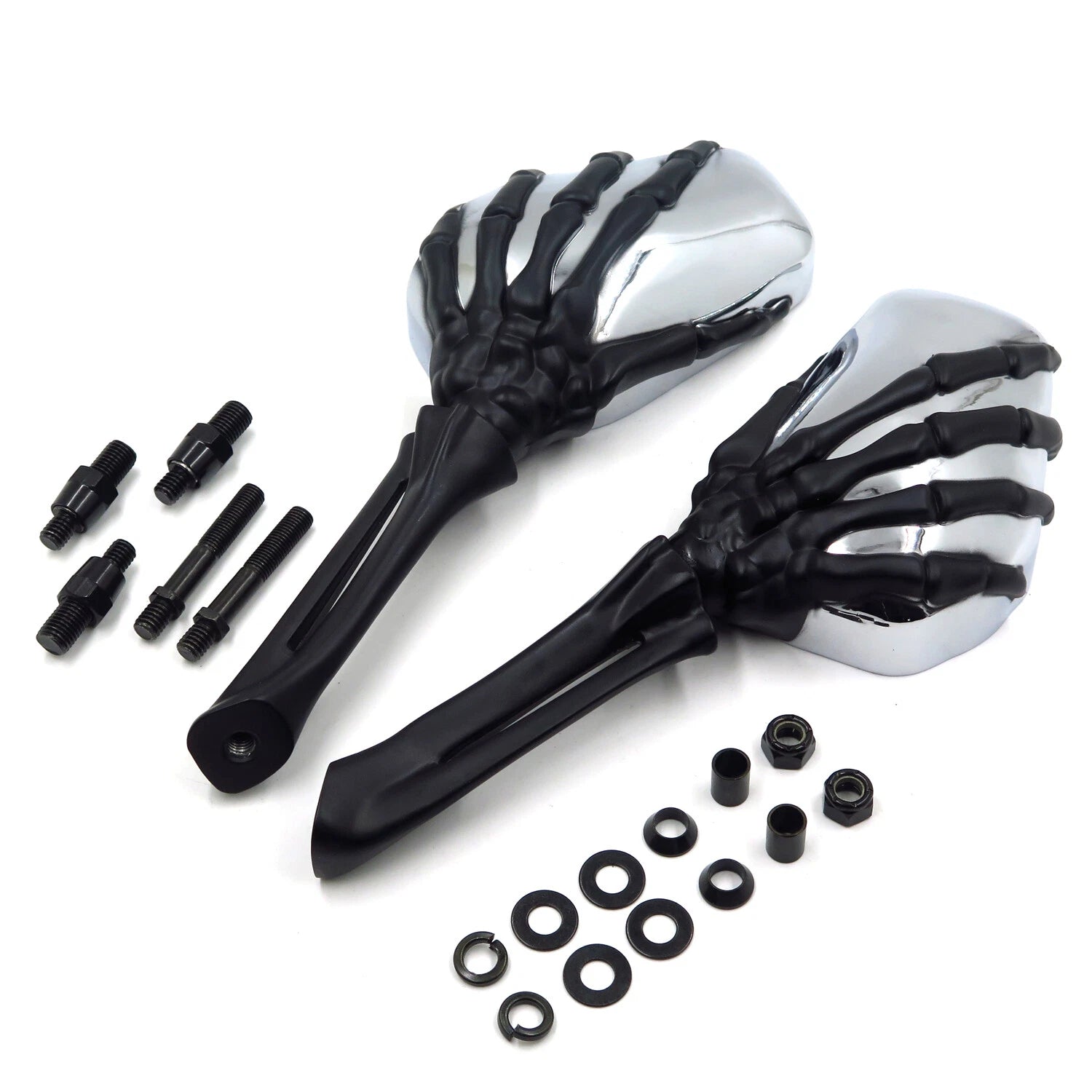 Skeleton Hand Skull Side Mirrors for Jeep Wrangler JK (2007–2018)