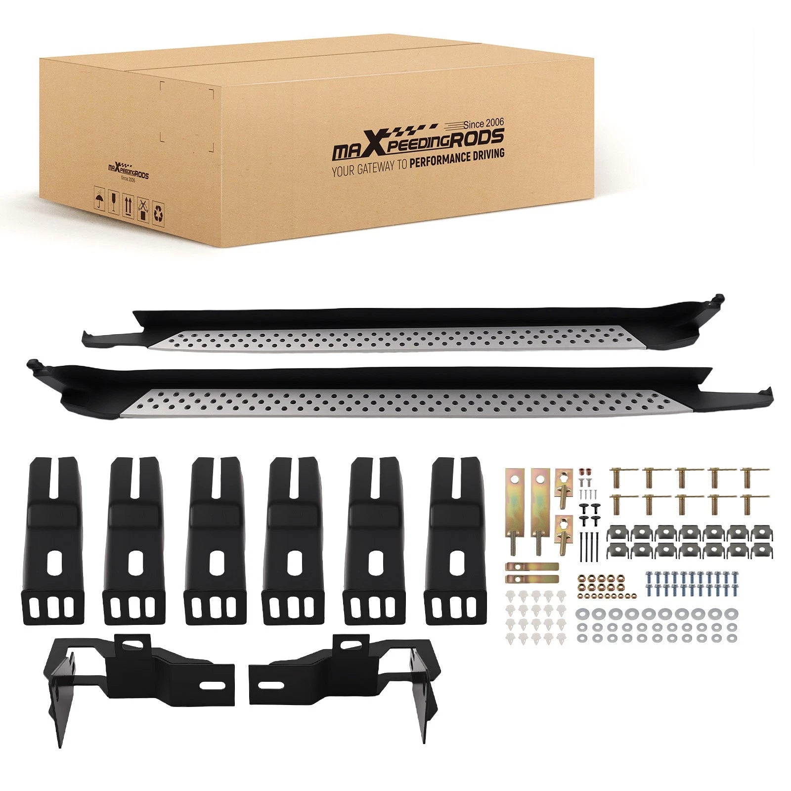 Set of 2 Anti-Slip Nerf Bars for BMW X3 (2010–2017)