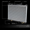 Aluminum Radiator for Suzuki Sidekick/Grand Vitara (1996–2004) DPI 2087