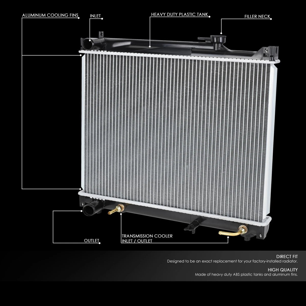 Aluminum Radiator for Suzuki Sidekick/Grand Vitara (1996–2004) DPI 2087