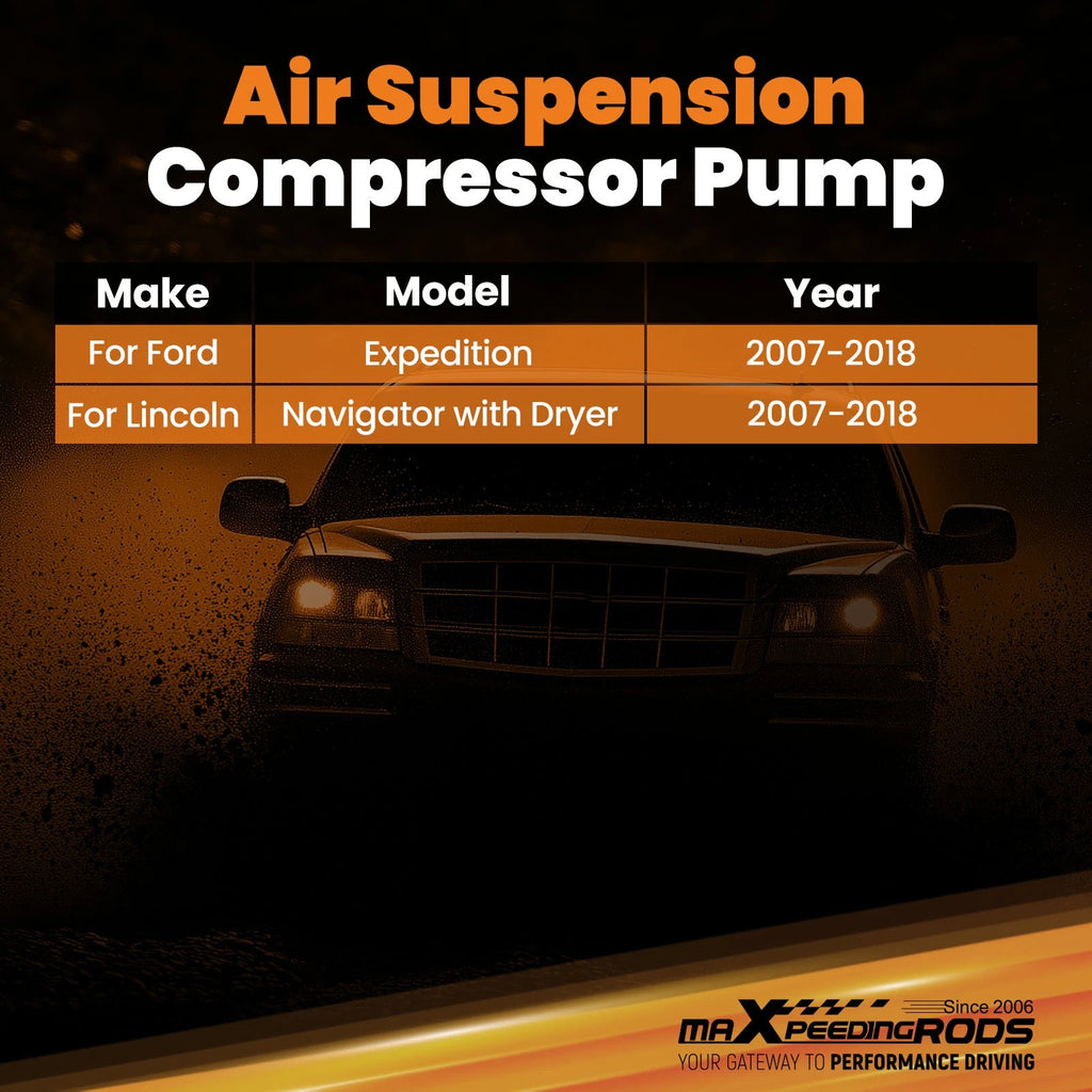 Air Suspension Pump with Bracket for Ford Expedition Lincoln Navigator (2007–2018)