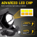 100W LED Motorcycle Headlight for ATV (Hi/Lo Spot Light)