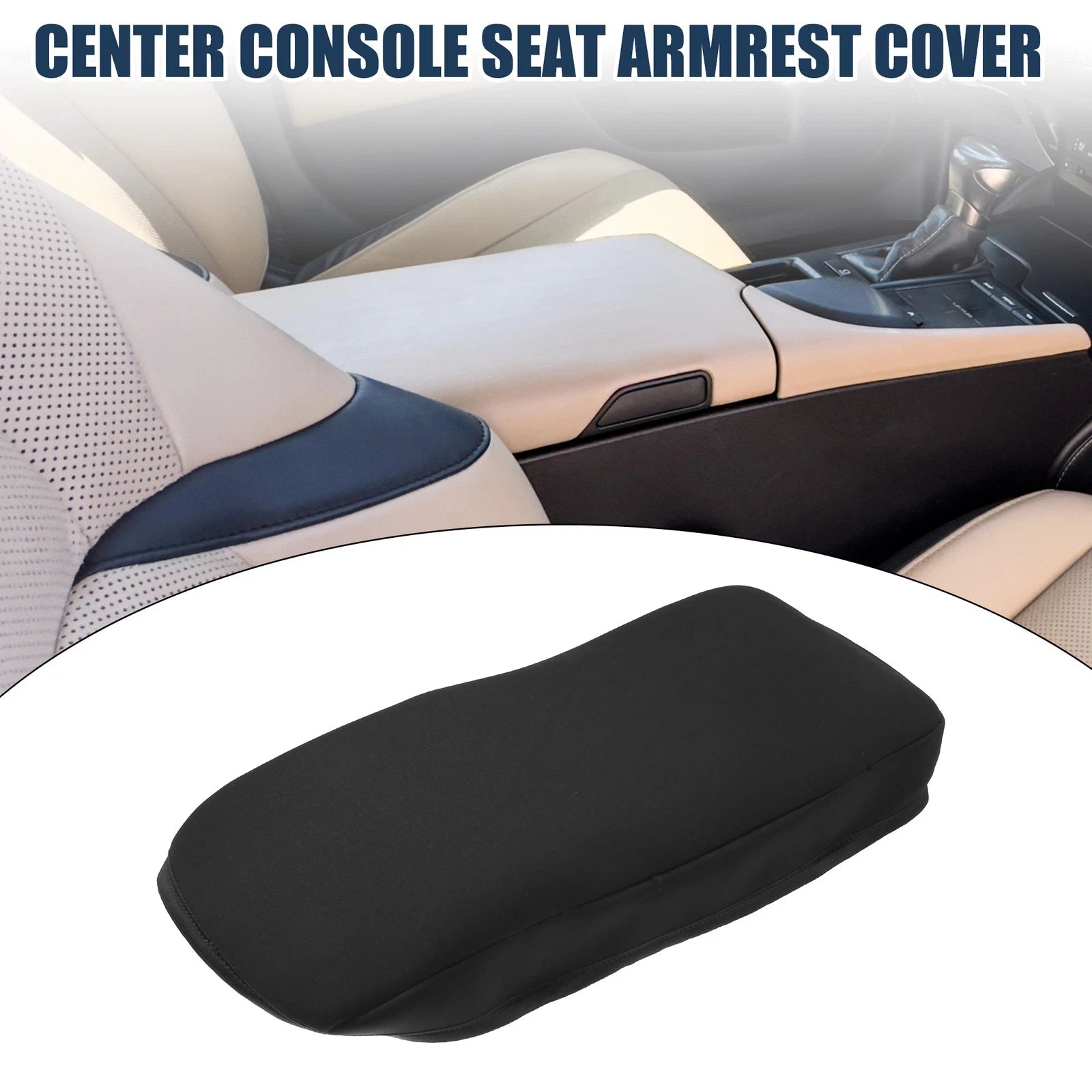 Armrest Protector Cover Pad for Lexus ES350 (2008–2012) Black