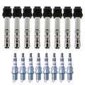 Set of 8 Ignition Coils & Spark Plugs for Volkswagen Passat A8 Quattro V8