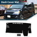 Dashboard Cover Mat for Toyota Voxy Noah (2022–2024) with Sticker Black