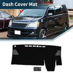 Dashboard Cover Mat for Toyota Voxy Noah (2022–2024) with Sticker Black