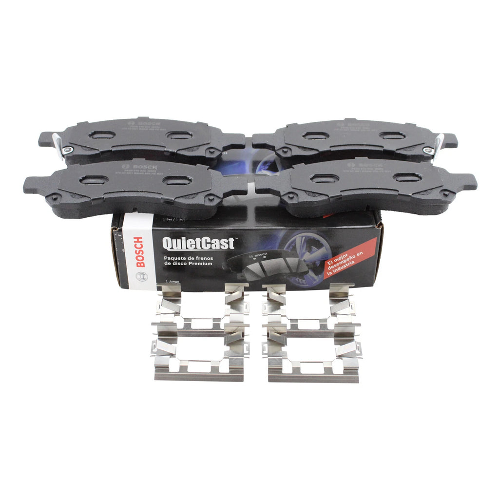 Set of 4 Bosch QuietCast Front Semi-Metallic Brake Pads for Buick Chevy GMC Isuzu Saab