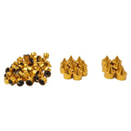 62X Engine Bolt Gold Cap Kit for Harley Street Glide Road King Softail (2018-2024)