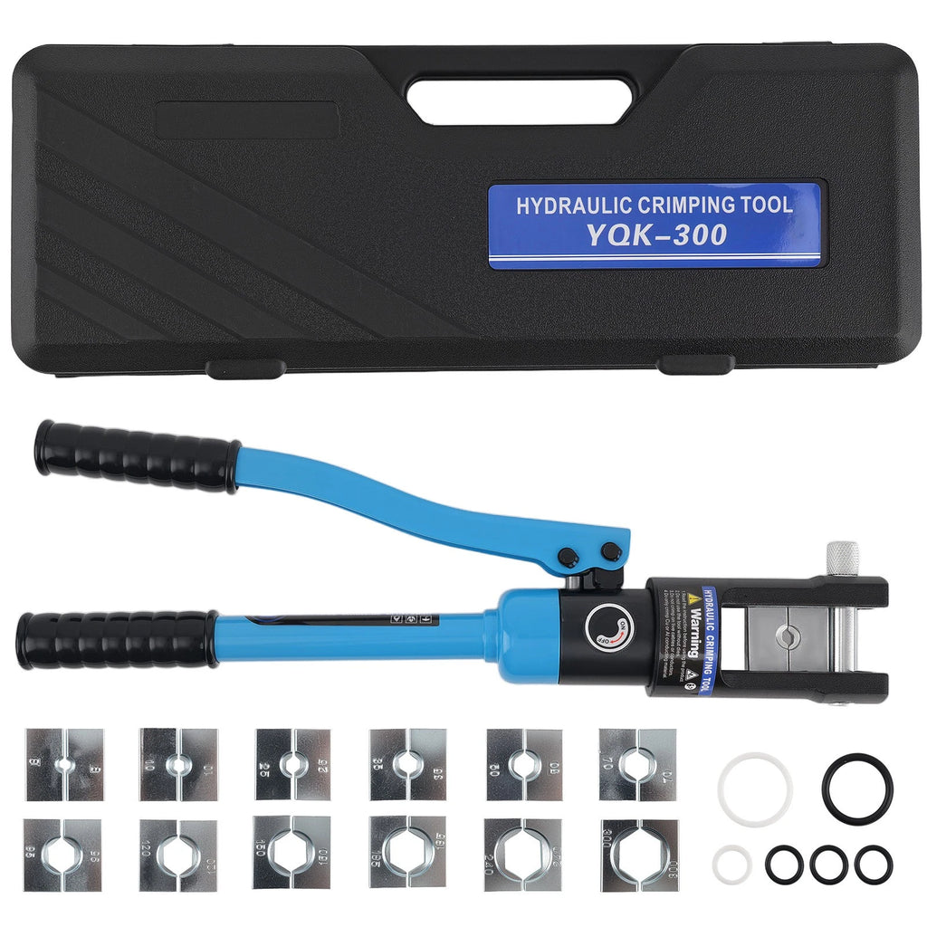 Hydraulic Wire Terminal Crimper for Electrical Cables (8-300MM) with 13 Dies