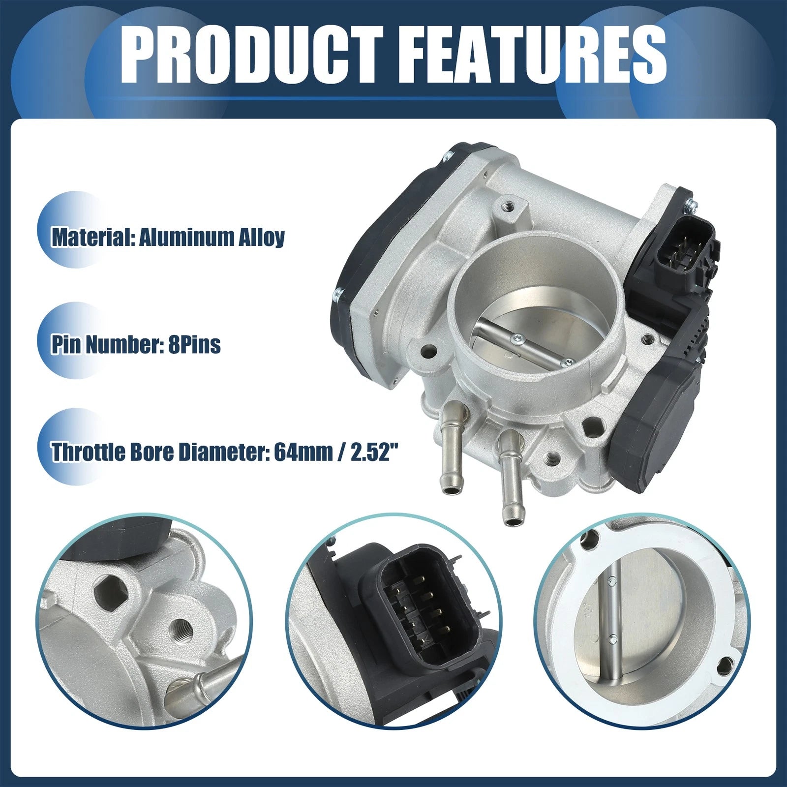Throttle Body Actuator No.35100-3E100 for Hyundai Santa Fe (2007–2009)