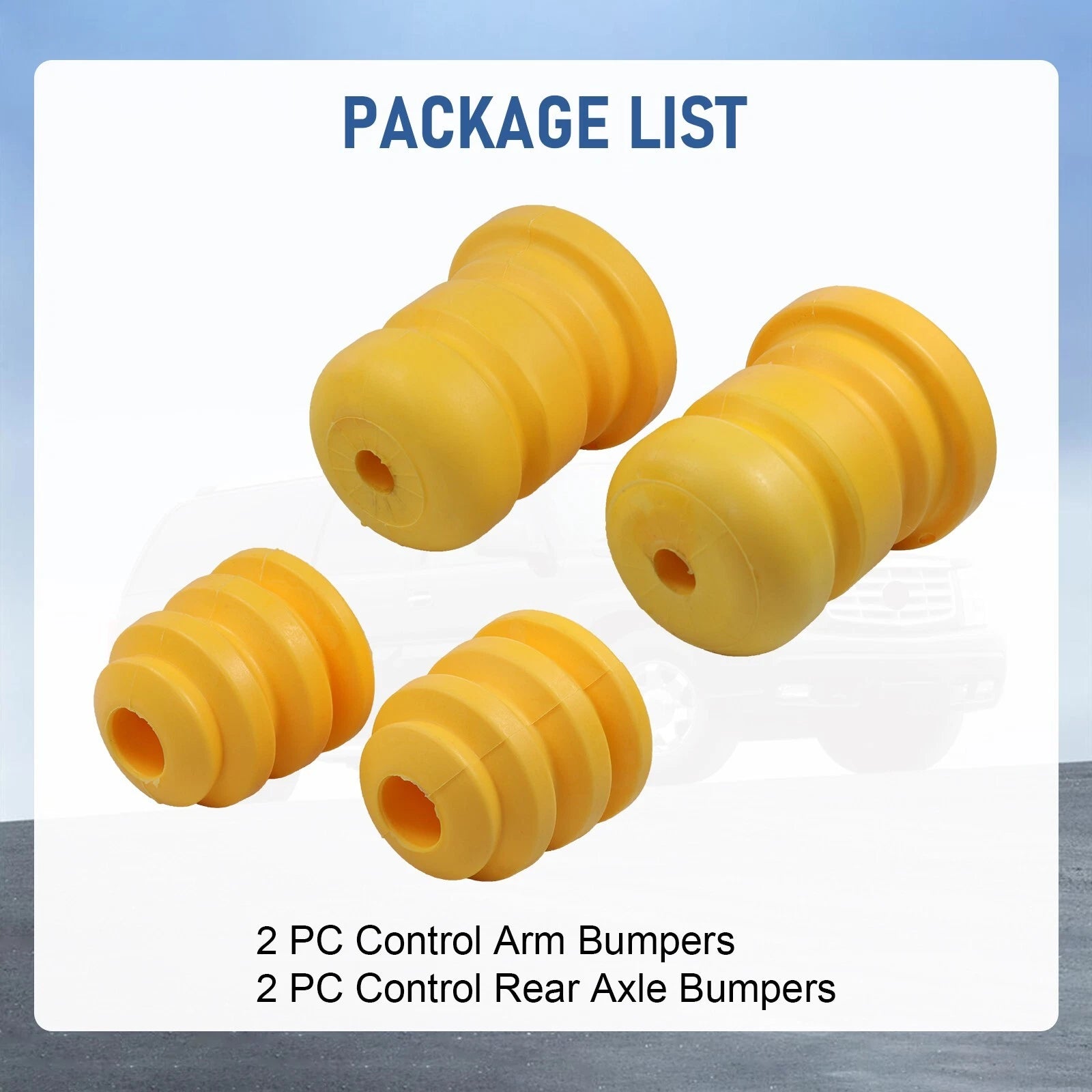 Set of 4 Control Arm Bump Stops for Cadillac Chevy GMC Truck