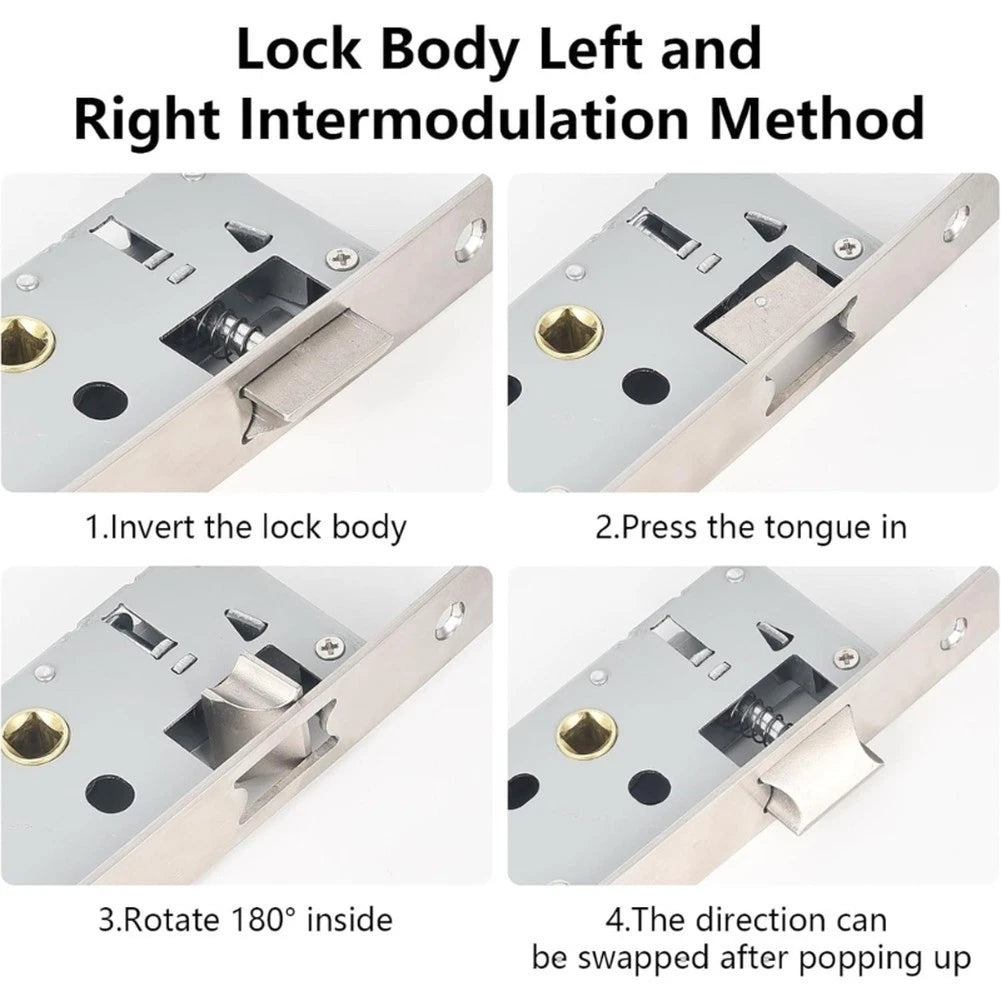 Mortice Lock 85x20mm for Garden Gate (Stainless Steel)