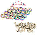 20-Piece Chrome Fender/Bumper Washer/Bolt Dress Up Kit for Make Model