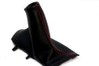 Emergency Brake Boot for Volvo S60 (2005–2008) Red Stitch Leather Synthetic