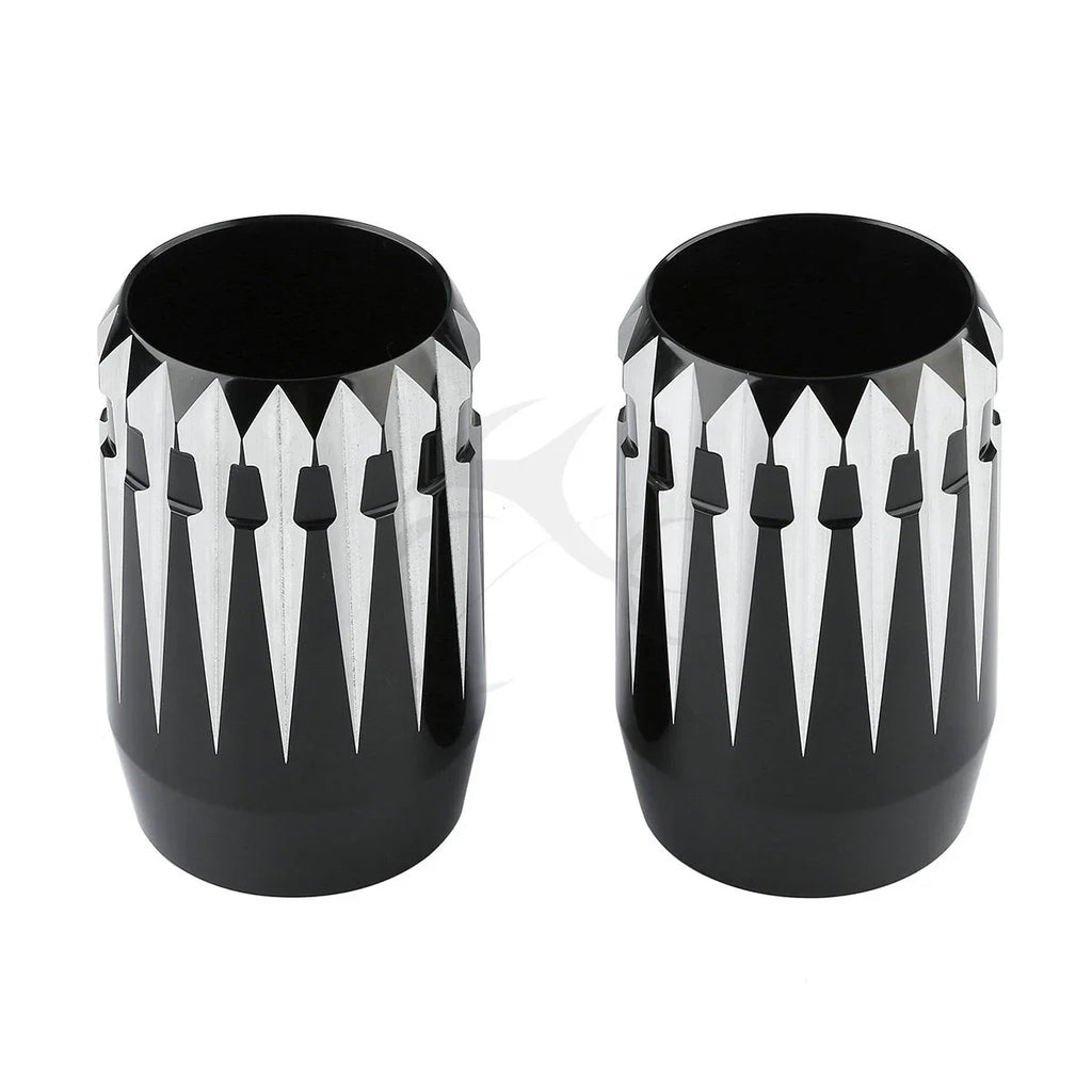 Aluminum Upper Fork Slider Covers for Harley Road King Electra Glide (84-13)