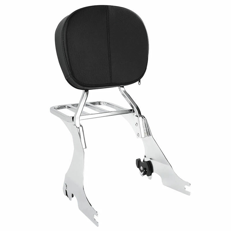 Sissy Bar Backrest Luggage Rack for Harley Sportster XL883 XL1200 (2004–2022)