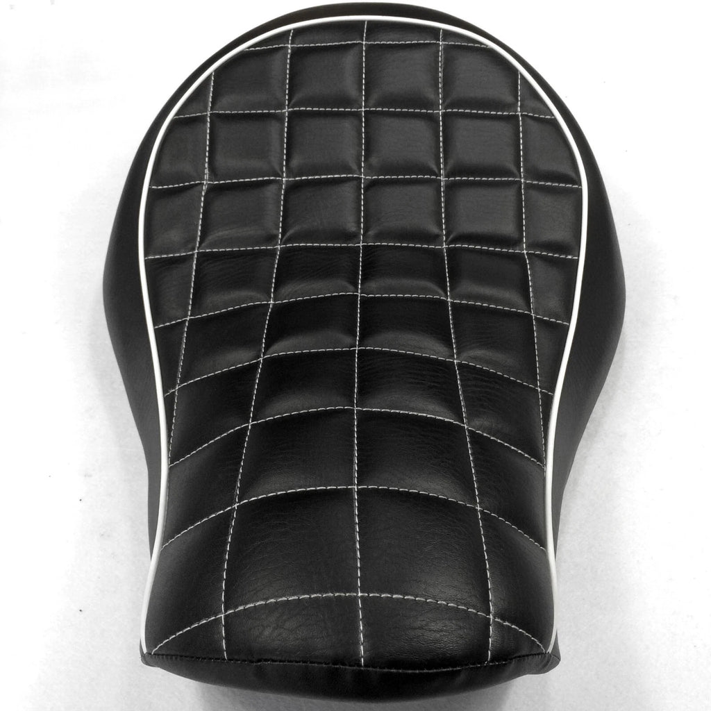 Solo Driver Seat for Harley XL883N XL883L XL883X (2005–2013) Leather