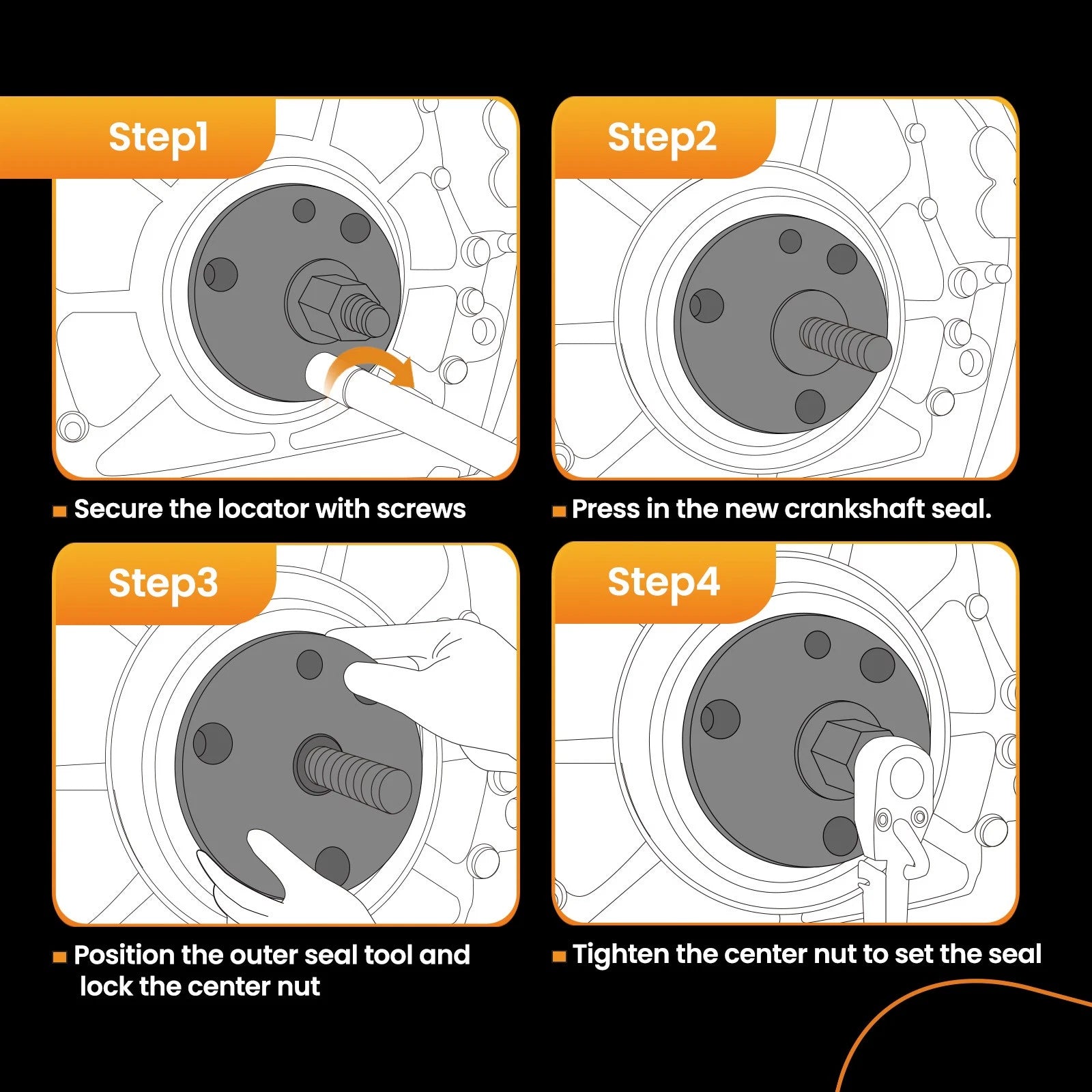 Crankshaft Seal Installer for CAT 3406/3408/C-15
