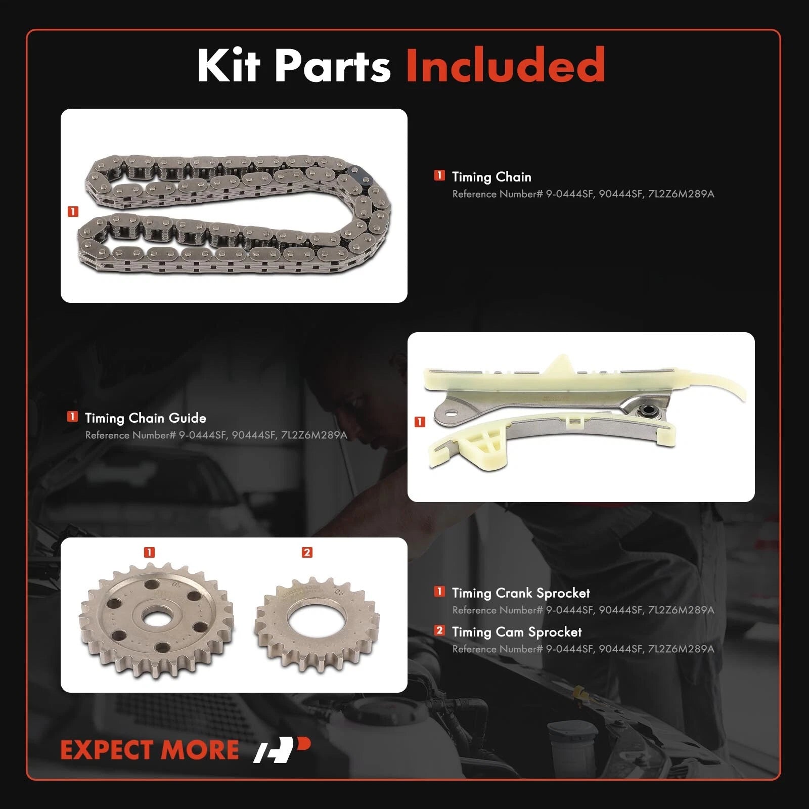 5X Timing Chain Kit for Ford Explorer Mustang Ranger Mercury (1997–2010)