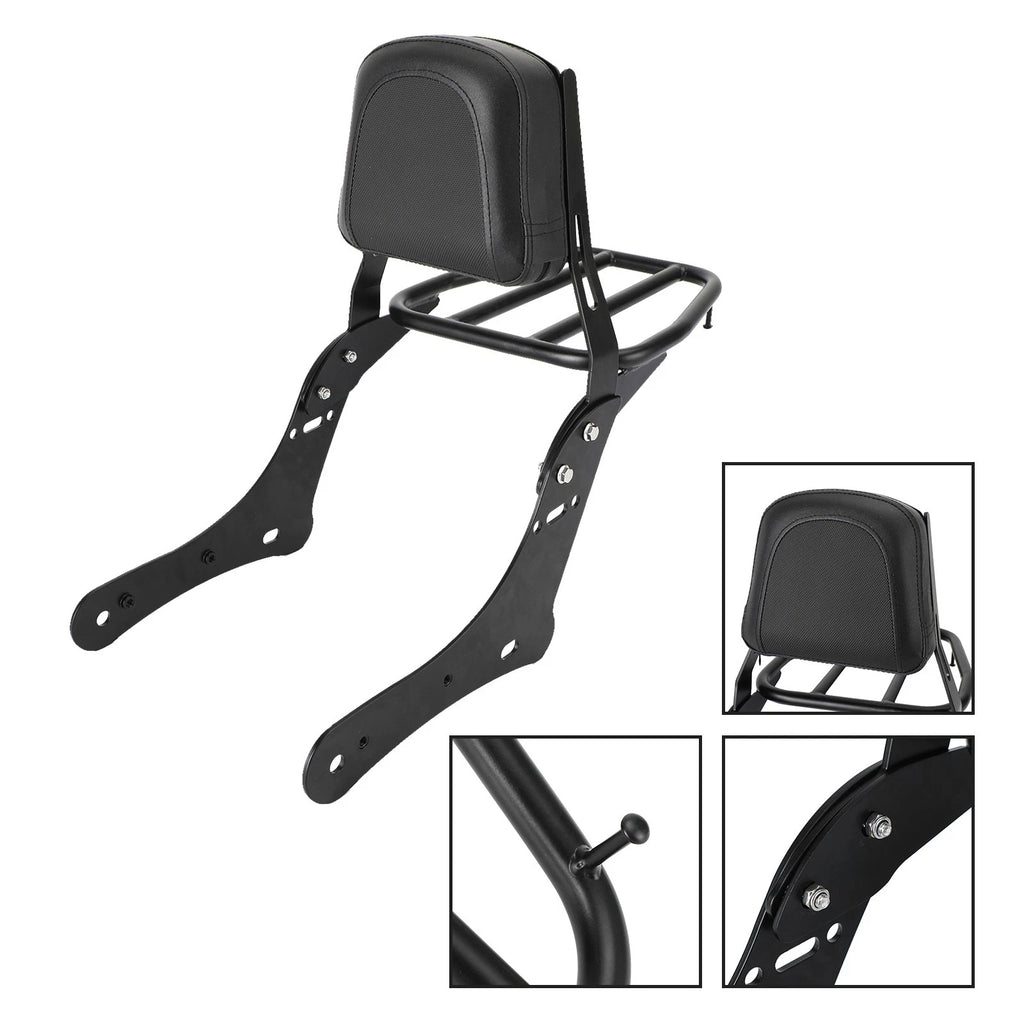 Sissy Bar Backrest with Luggage Rack for Kawasaki Vulcan S 650 (2015–2017)