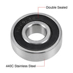 S6201-2RS Stainless Steel Ball Bearing 12x32x10mm (Fits Various Models)