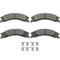 4X Rear Semi-Metallic Brake Pads for Ford E-150 E-250 E-350 Super Duty