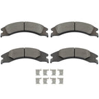 4X Rear Semi-Metallic Brake Pads for Ford E-150 E-250 E-350 Super Duty