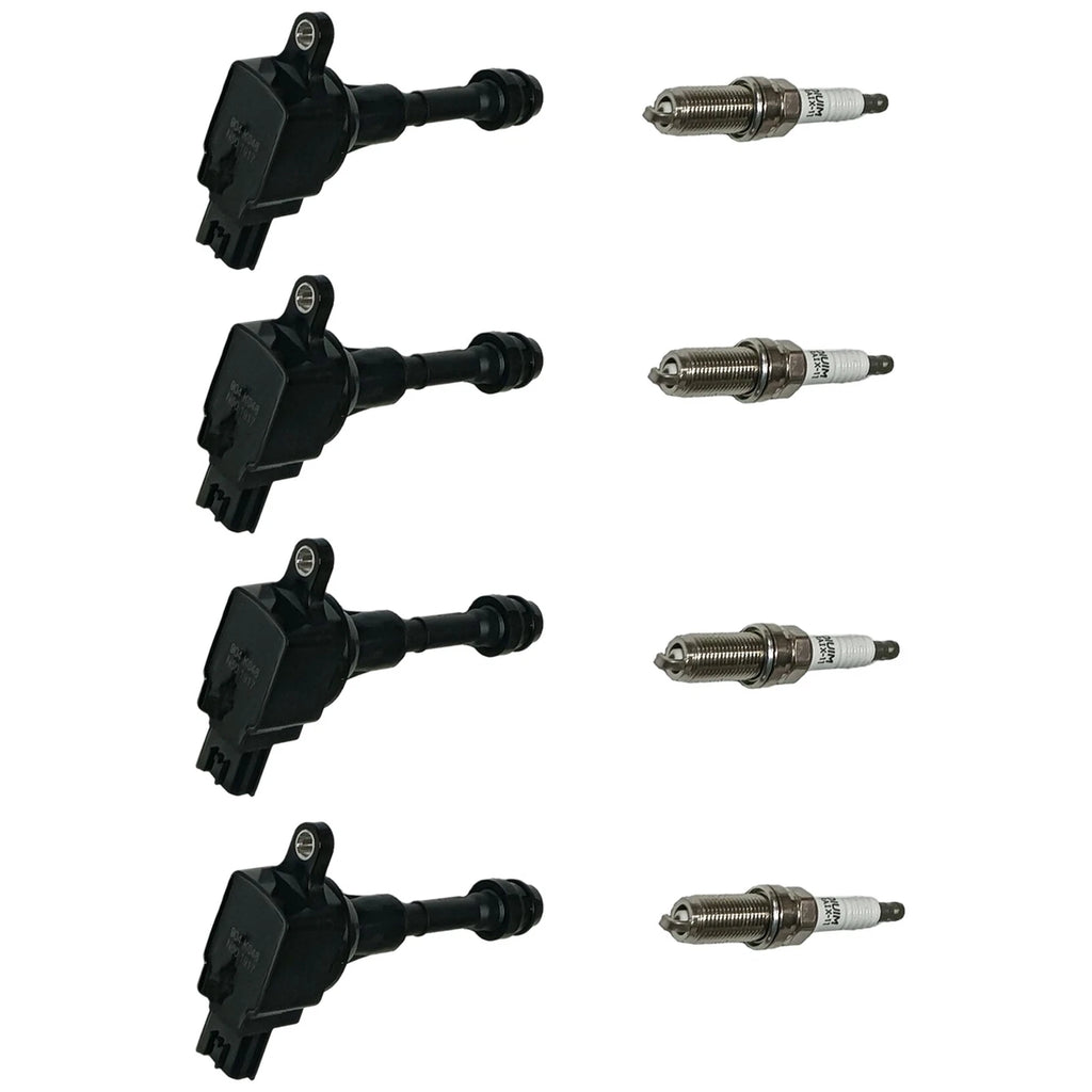 Set of 4 Ignition Coils & NGK Platinum Spark Plugs for Nissan Altima (2002–2006)