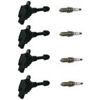 Set of 4 Ignition Coils & NGK Platinum Spark Plugs for Nissan Altima (2002–2006)