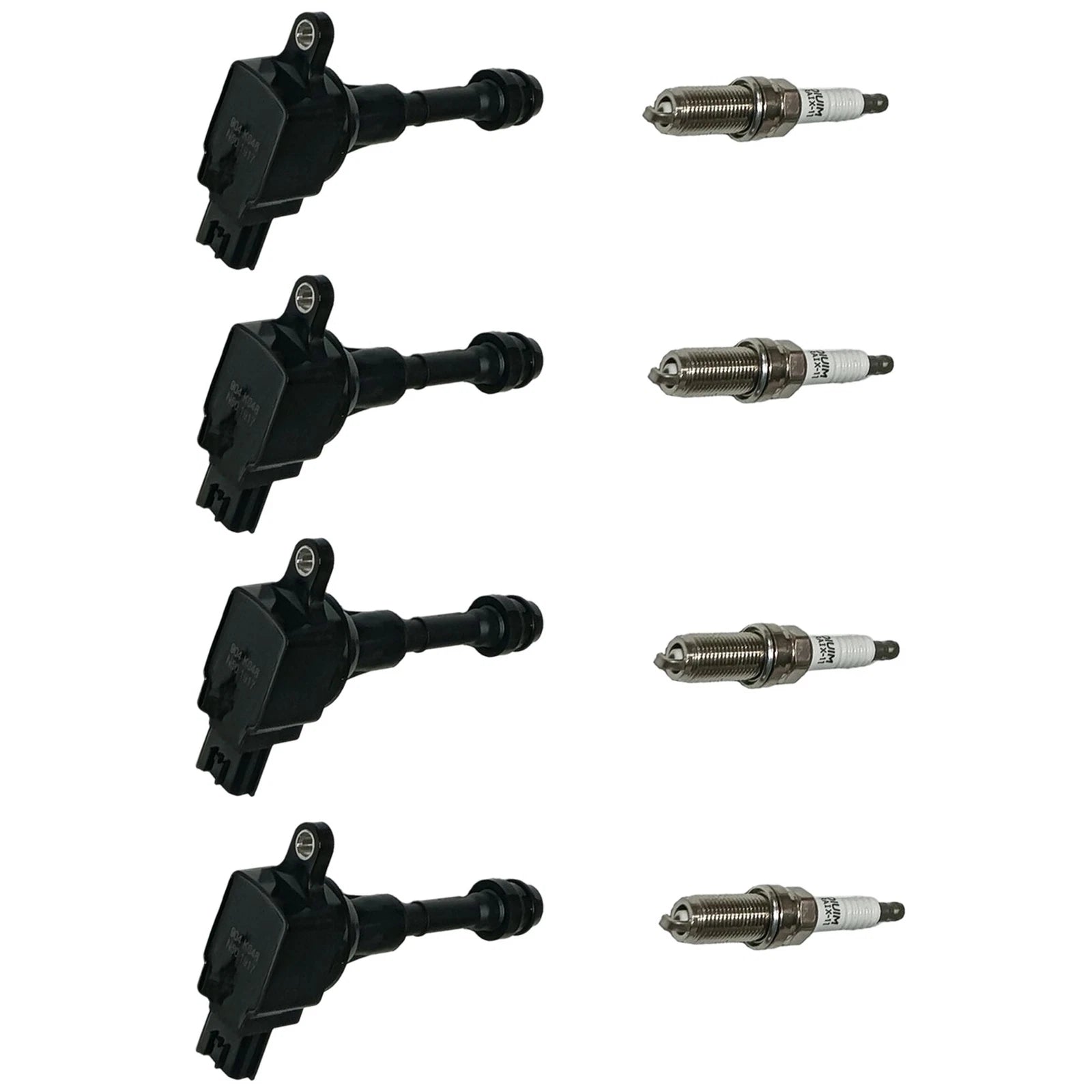 Set of 4 Ignition Coils & NGK Platinum Spark Plugs for Nissan Altima (2002–2006)