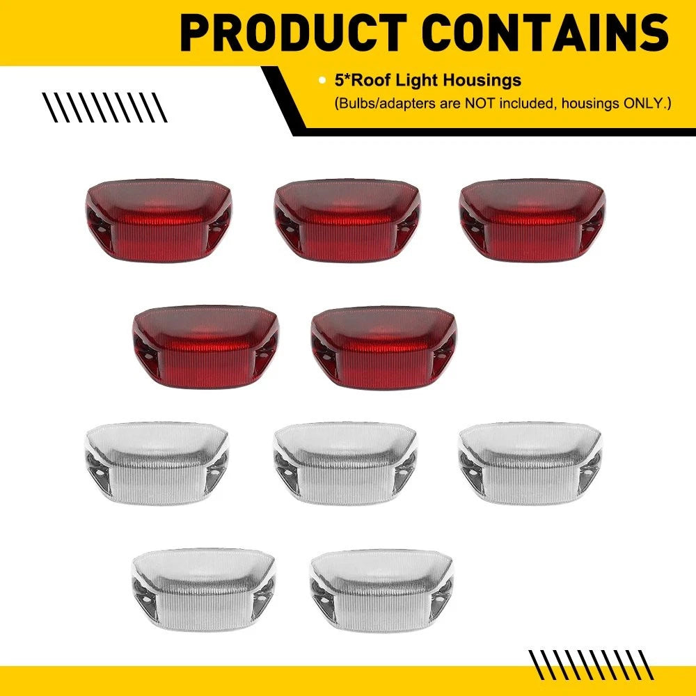 Set of 2 Smoked Cab Roof Marker Running Lights for Ram ProMaster 1500 2500 3500 (2014–2023)
