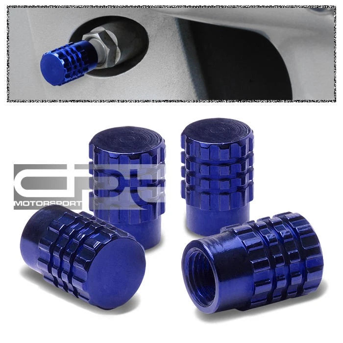 Set of 4 Aluminum Tire Rim Valve Air Port Dust Cover Caps RT046 for Vehicles