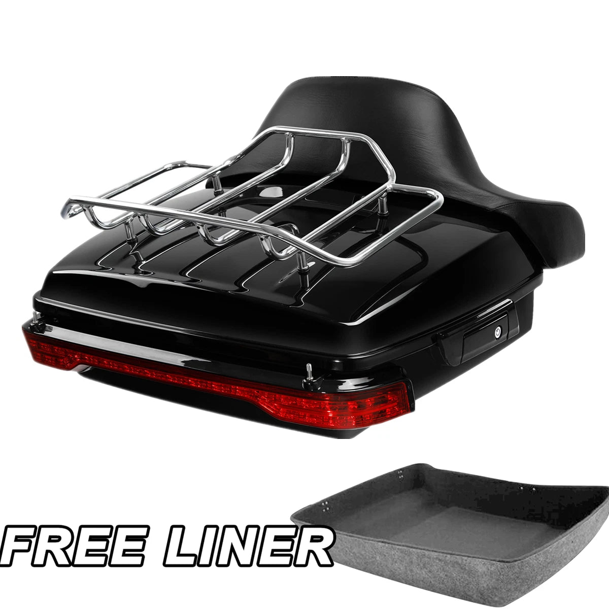 Chopped Trunk Pad Rack Light for Harley Electra Glide (2014–2025)