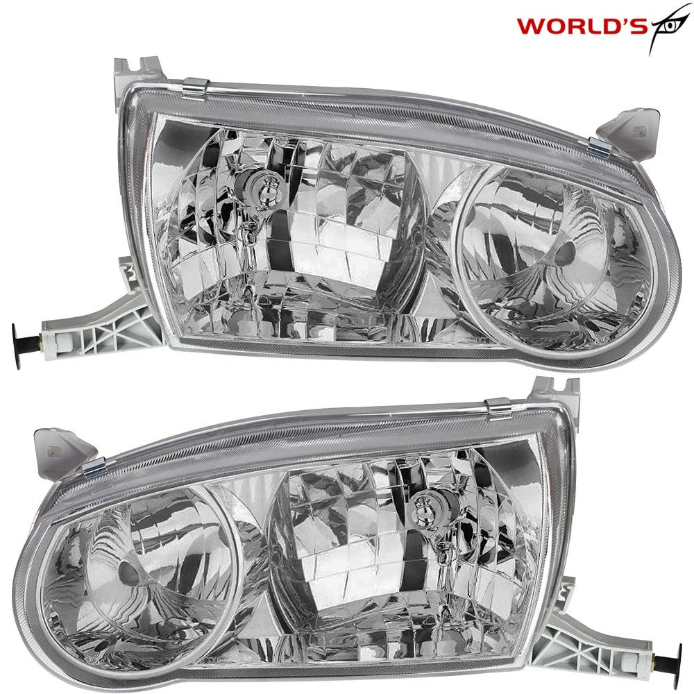 Set of 2 Headlights for Toyota Corolla (2001–2002) with Corner Signal Lamp