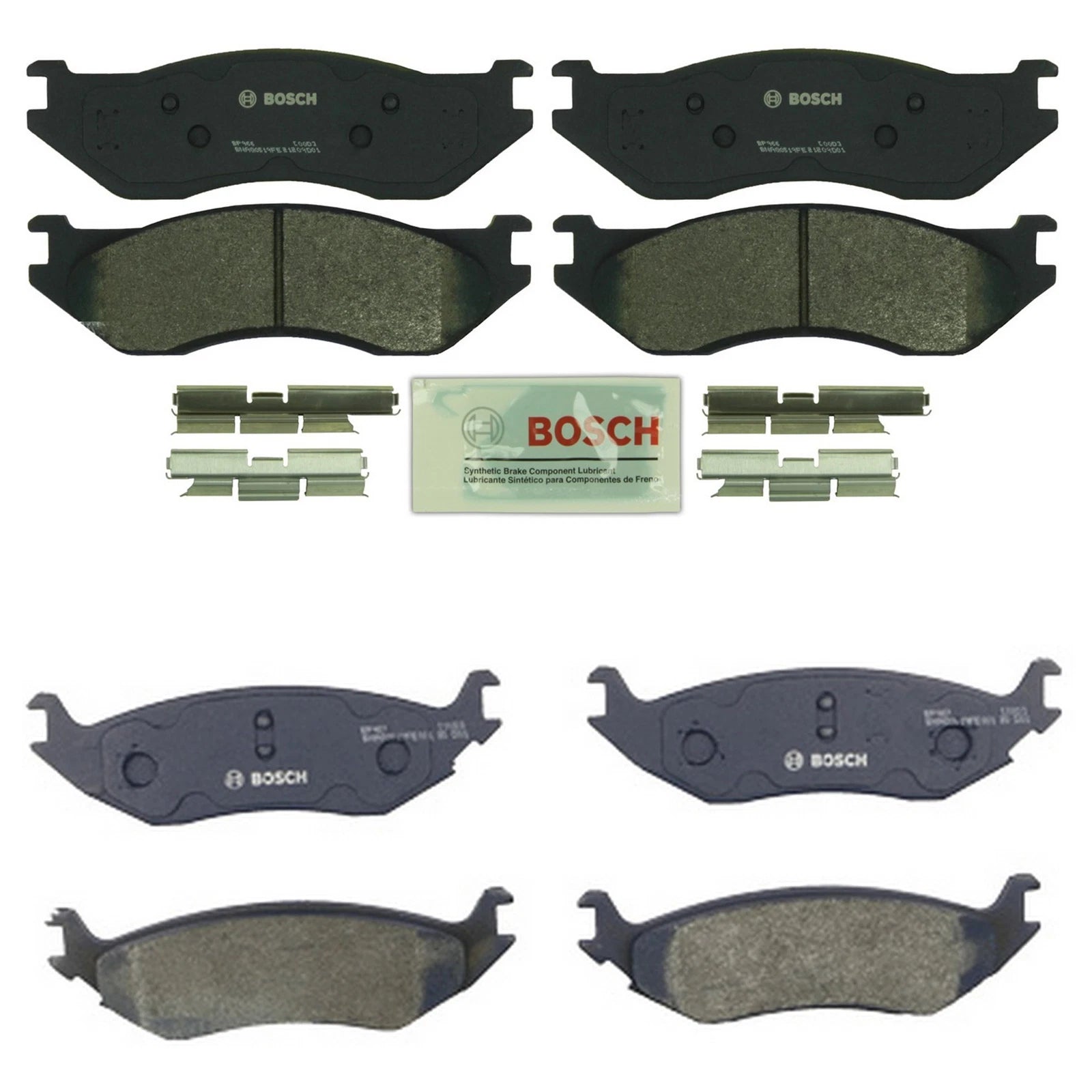 Bosch QuietCast Disc Brake Pads Kit for Dodge Ram V6 V8 (2002–2023)