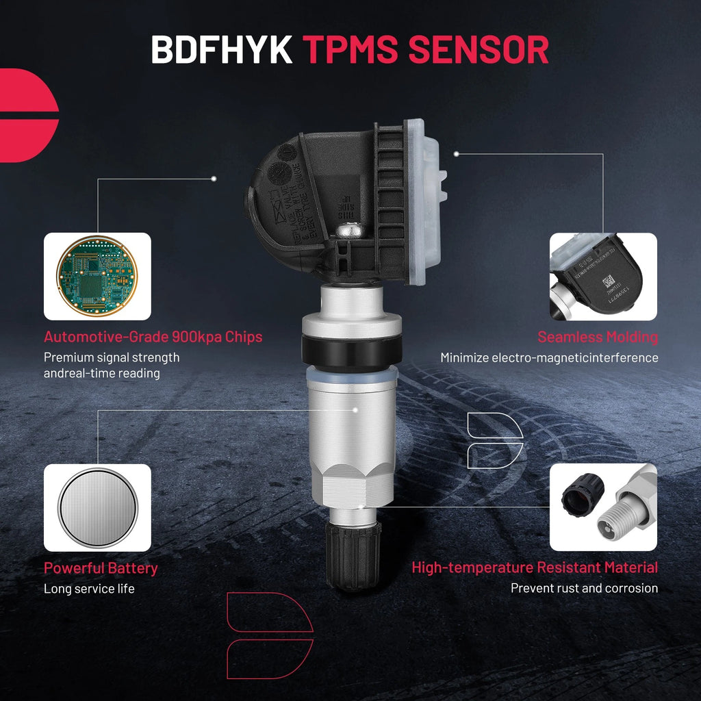 4X OEM 13540601 TPMS Tire Pressure Sensor for Buick Chevrolet (Alloy)