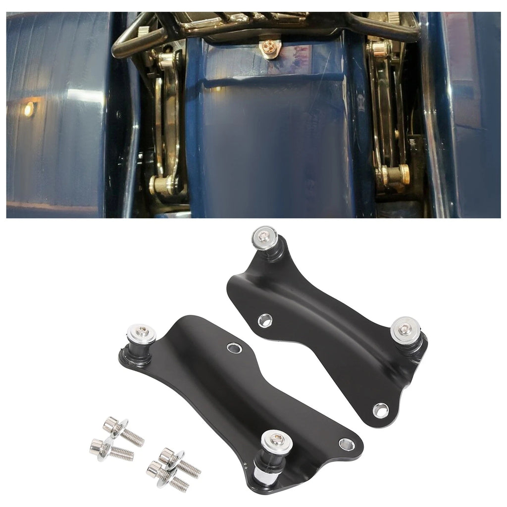 4X Black 4 Point Docking Hardware Kit for Harley Davidson Touring (2014–2026)