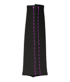 Carbon Fiber E Brake Cover for Nissan Skyline R33 (1993–1998) Purple Stitch