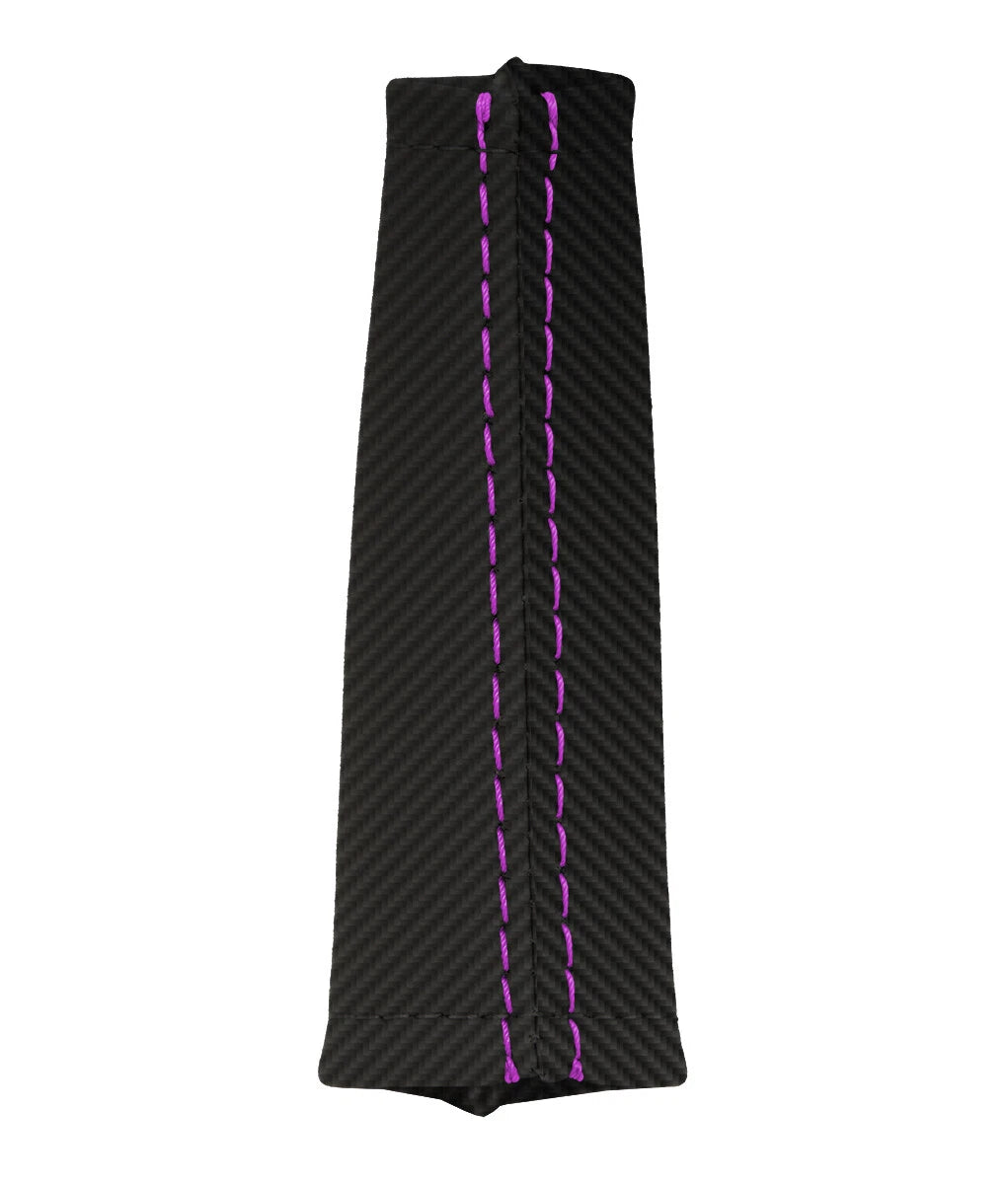 Carbon Fiber E Brake Cover for Nissan Skyline R33 (1993–1998) Purple Stitch