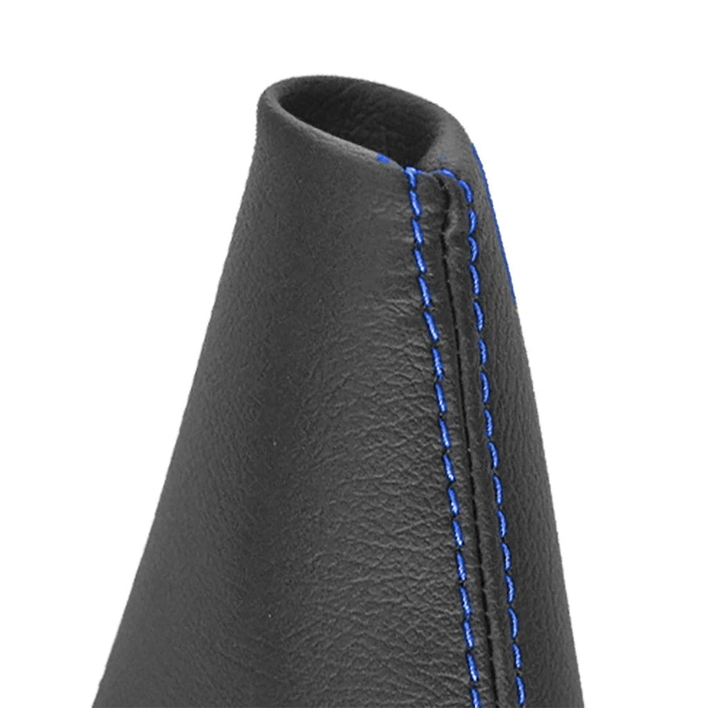 Manual Shift Boot for Ford Fiesta (2011–2019) Blue Stitch PVC Leather